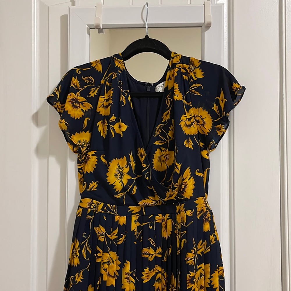 J.Crew blue floral dress